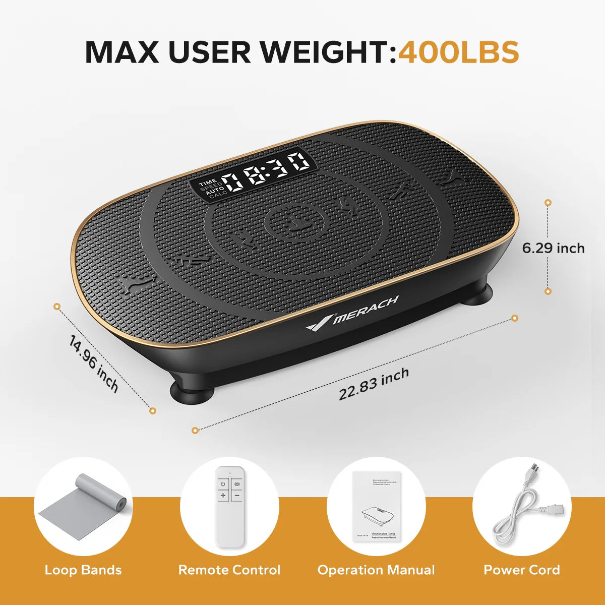 MERACH Vibration Plate Exercise Machine Whole Body Workout