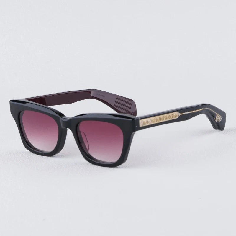 JMM DEALAN-EPOXY Limited Edition Square Women Sunglasses Vintage Craft Eyeglasses Acetate High Quality Uv400 Glasses With Rivet