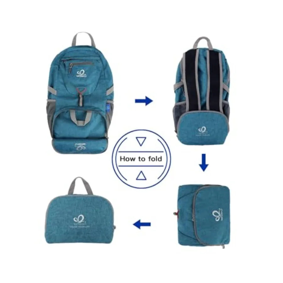 Small Lightweight Packable Backpack: 20l Ultra Light Foldable Travel Hiking Camping Daypack Day Pack for Man Woman