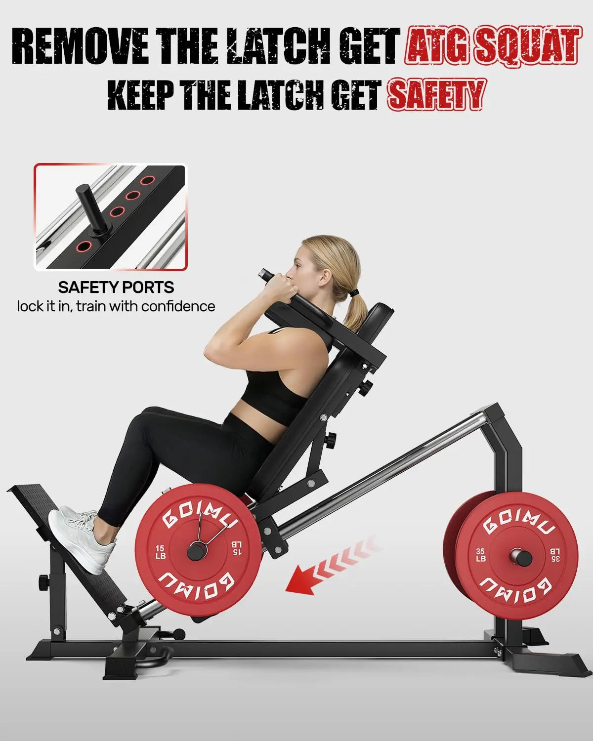L5 Leg Press Hack Squat Machine With 30 Degree Angle