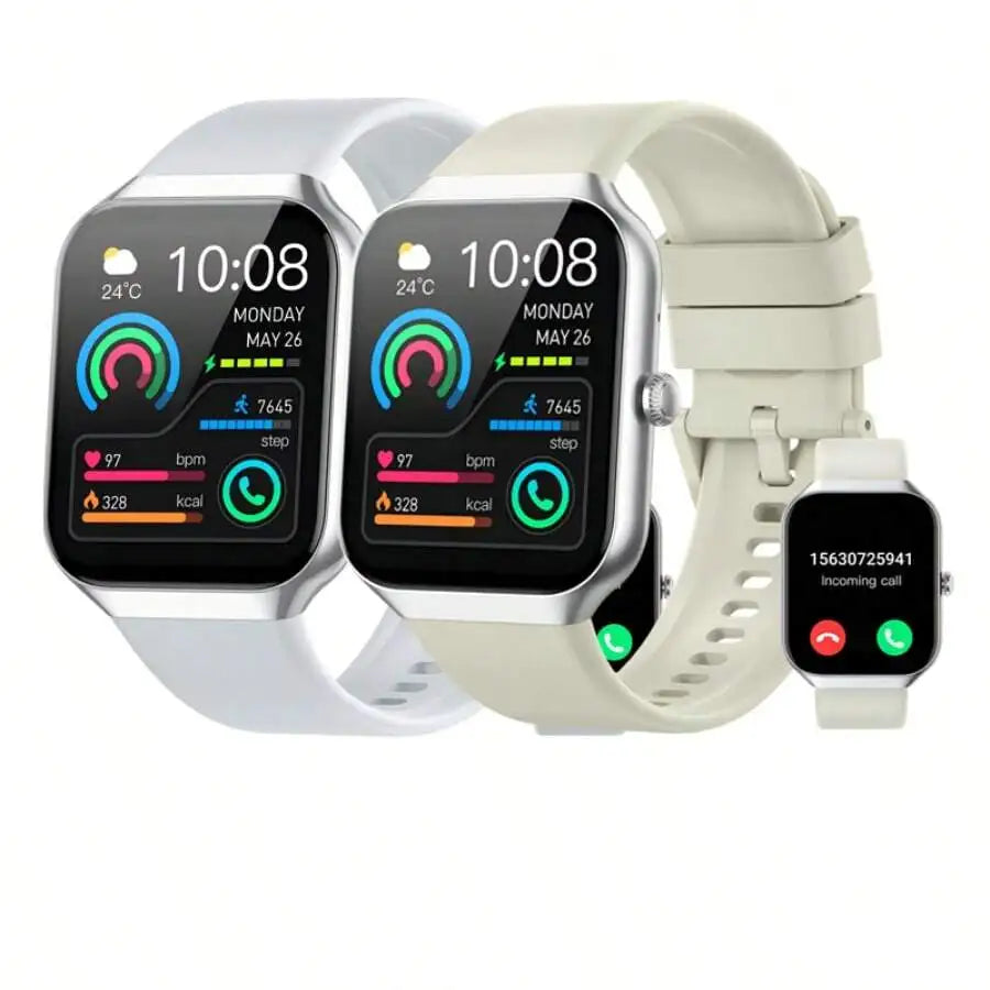 Smart Watch For Men Women Answer/Make Calls, 1.96" Fitness Watch, Fitness Tracker With Heart Rate Sleep Monitor, Step Counter,