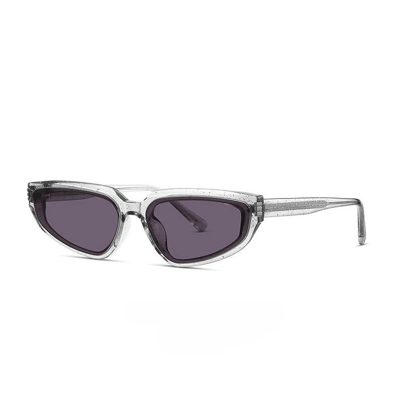 Y2K Cat Eye Sunglasses Women Trendy Olive Green Shades UV400 Protection Retro Narrow Small Frame Sun Glasses Fashion Streetwear