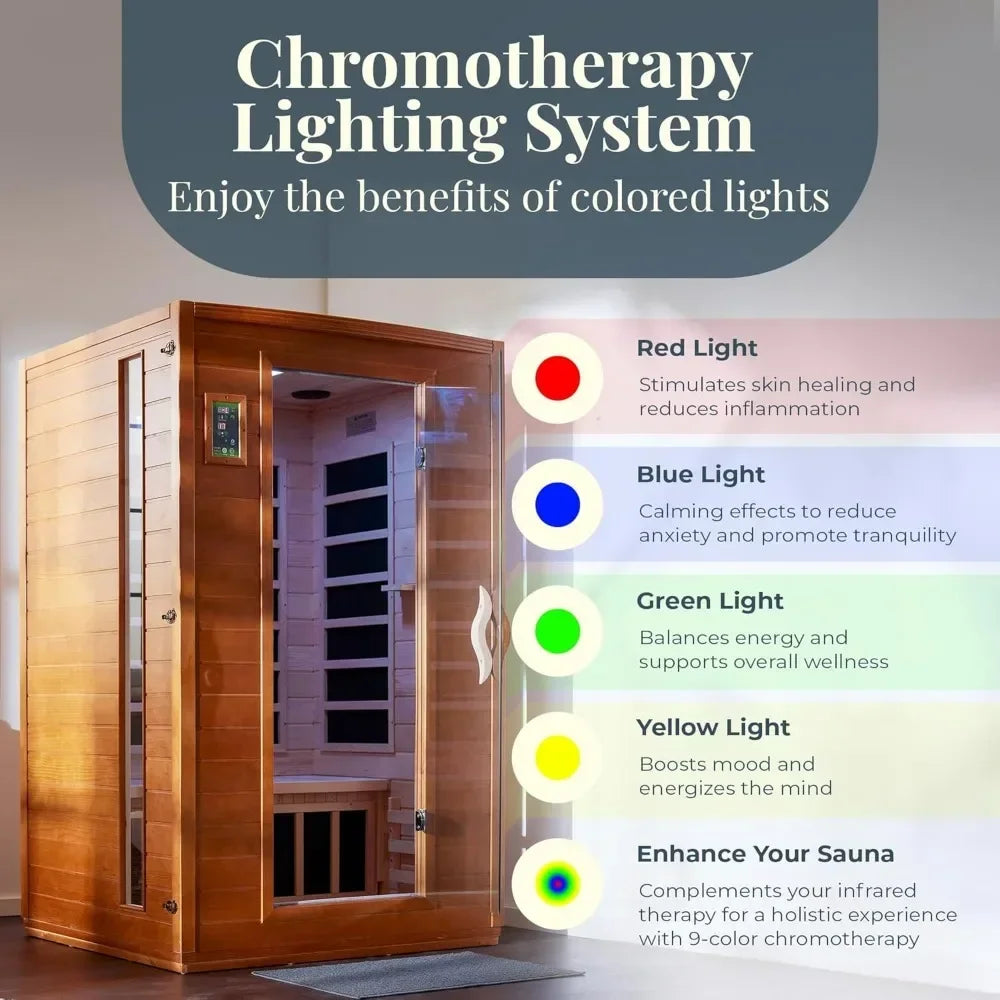 Andora Far Infrared Sauna Canadian Hemlock Wood Low EMF