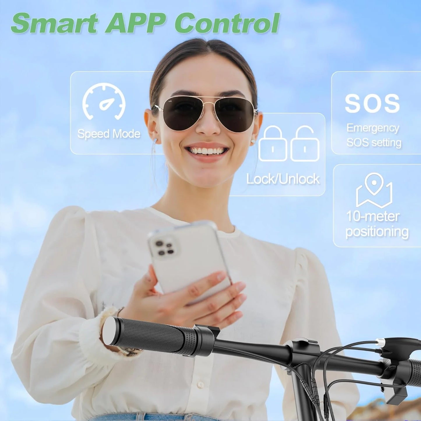 Electric Bicycle With Basket 28 Miles Range Shock Absorption