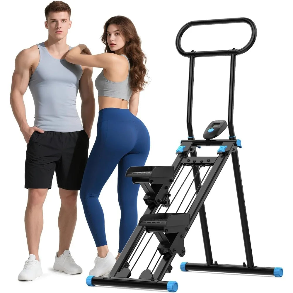 HXD-ERGO Home Stair Stepper 6 Adjustable Resistance Vertical Climber Cardio Fitness Machine for Home Gyms