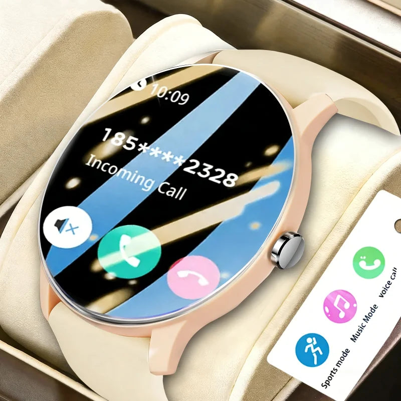 2026 Smartwatch/Fitness Band with Wireless Calling, Multiple Sports Modes, Music Control, Sedentary Reminder, Wallpaper, Weather Updates, Suitable for Android & Iphone