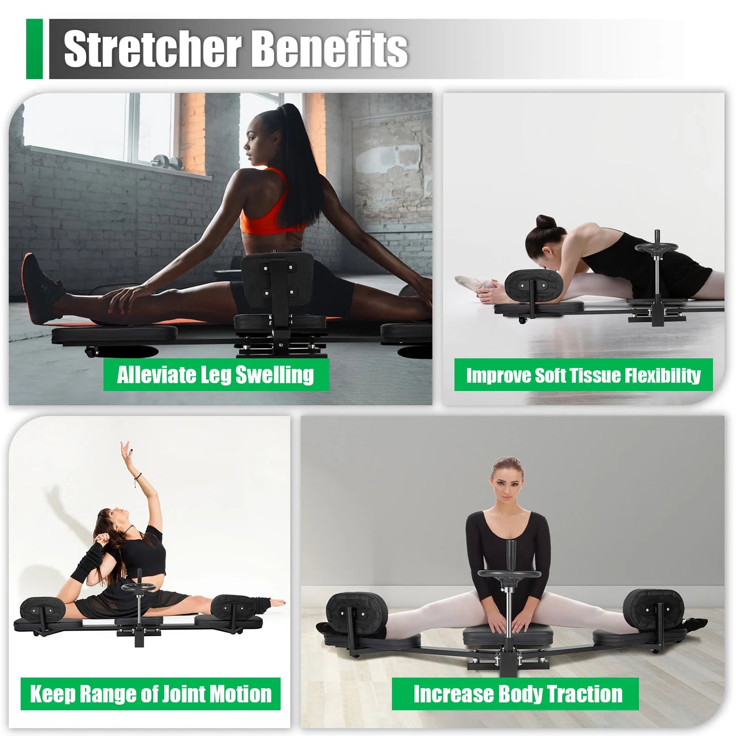 Leg Stretcher Machine 3 Bar Heavy Duty For Gymnastics Flexibility