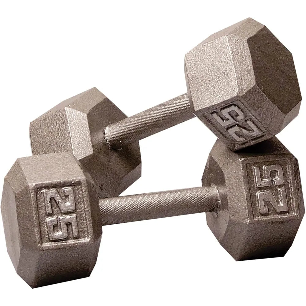 Body-Solid Hexagon Cast Iron Dumbbell For Strength Training