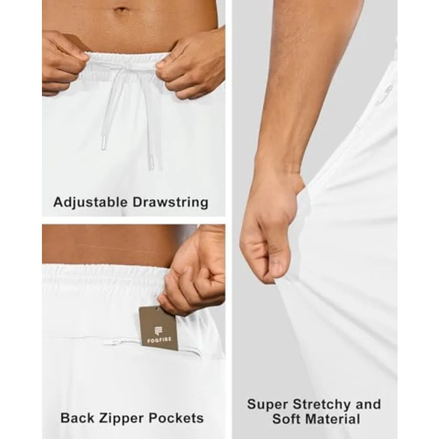 Womens Jogger Sweatpants With Zipper Pockets For Workout Gym