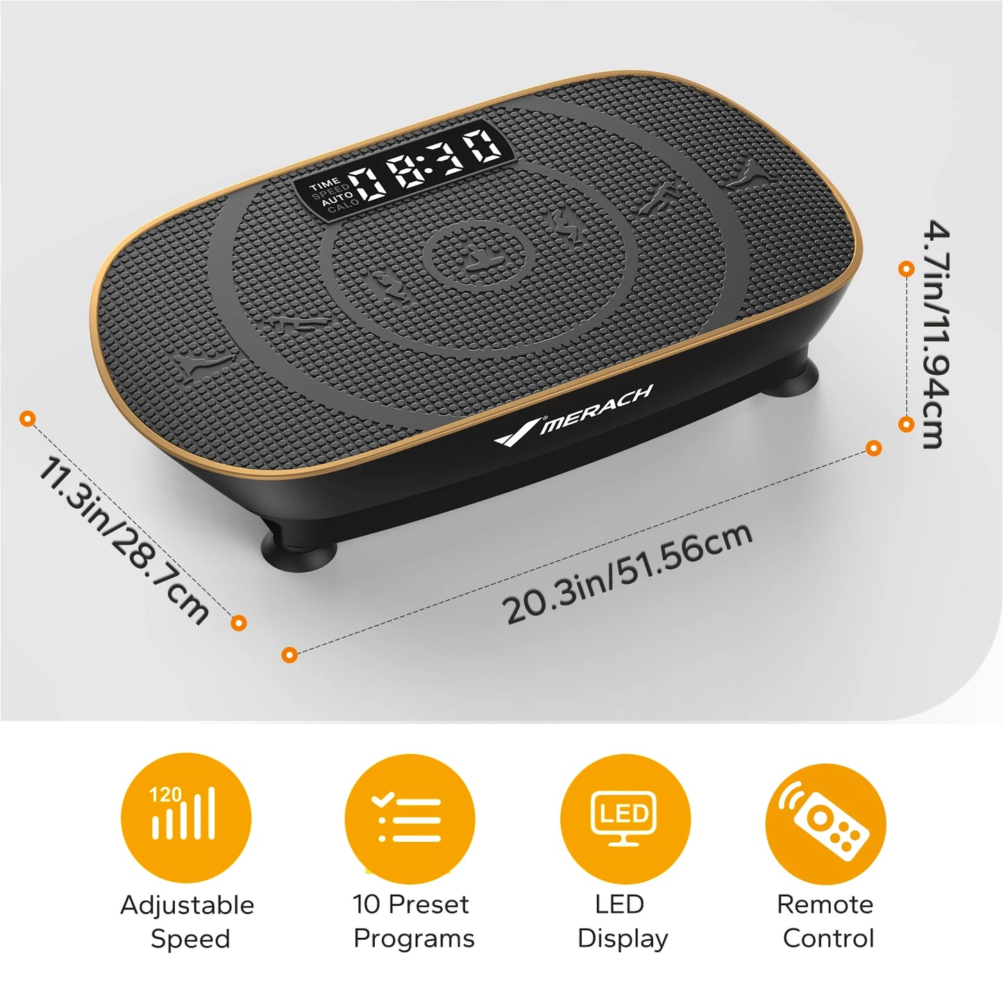 MERACH Vibration Plate Exercise Machine Whole Body Workout