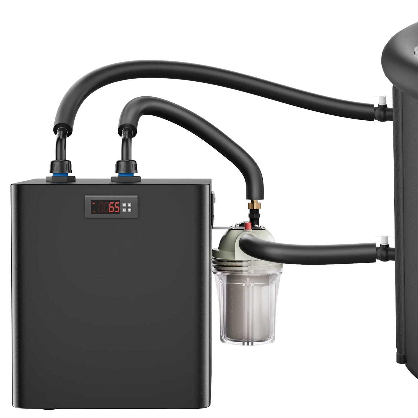 Ice Bath Chiller 1/3 HP Cold Plunge Chiller Fast Cooling to 45F Ultimate Muscle Recovery System, Easy Setup with Hose, Pump, Tub