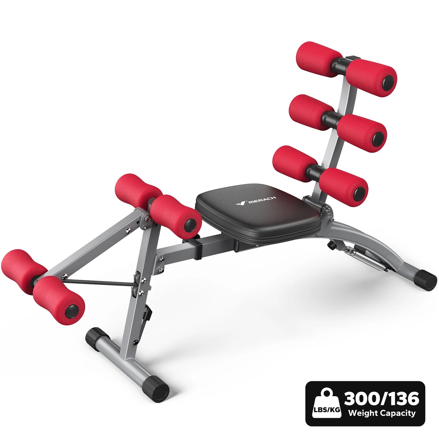 MERACH Ab Machine Multi Functional Adjustable Ab Trainer Home Gym