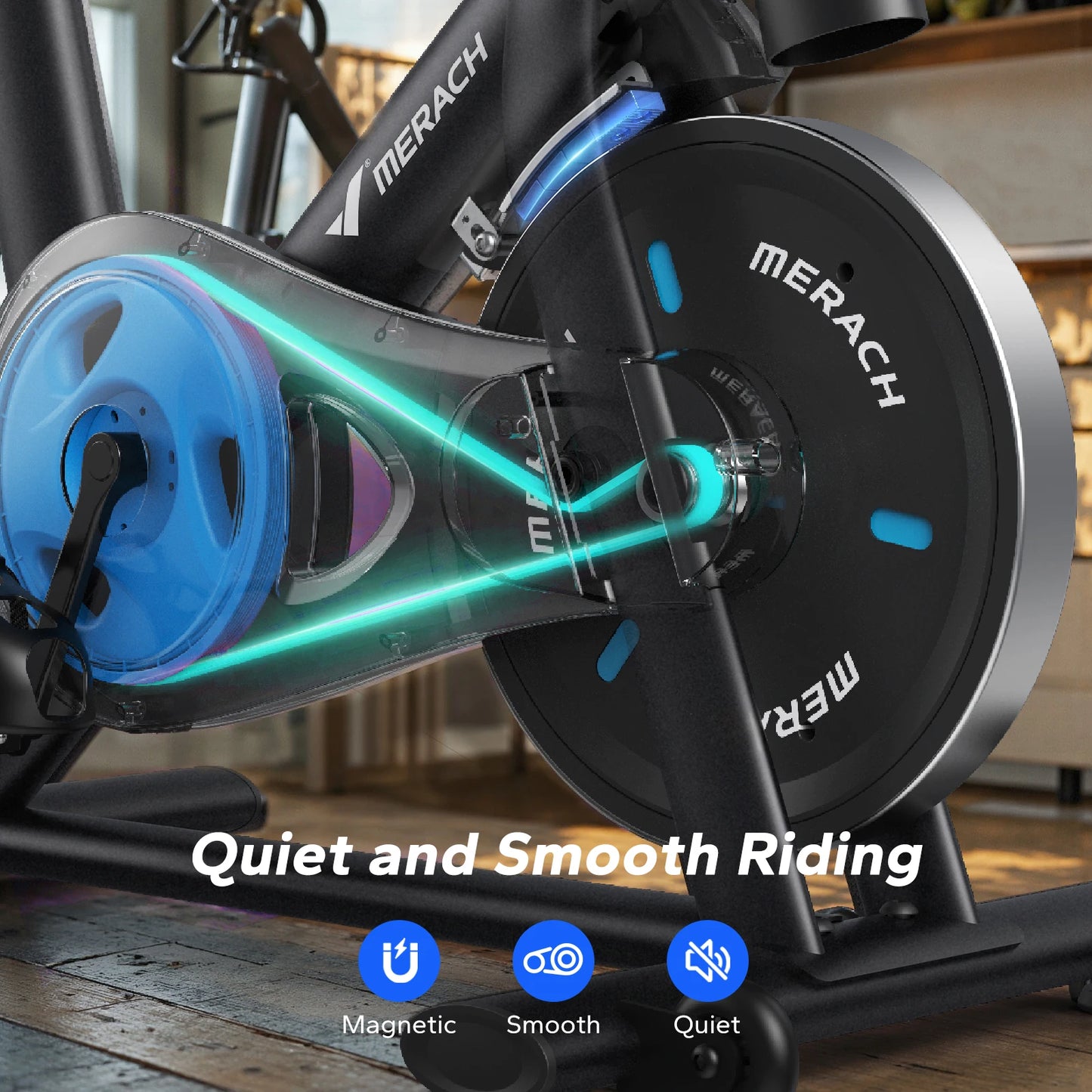 MERACH Magnetic Indoor Bike With App And Low Noise Cycling