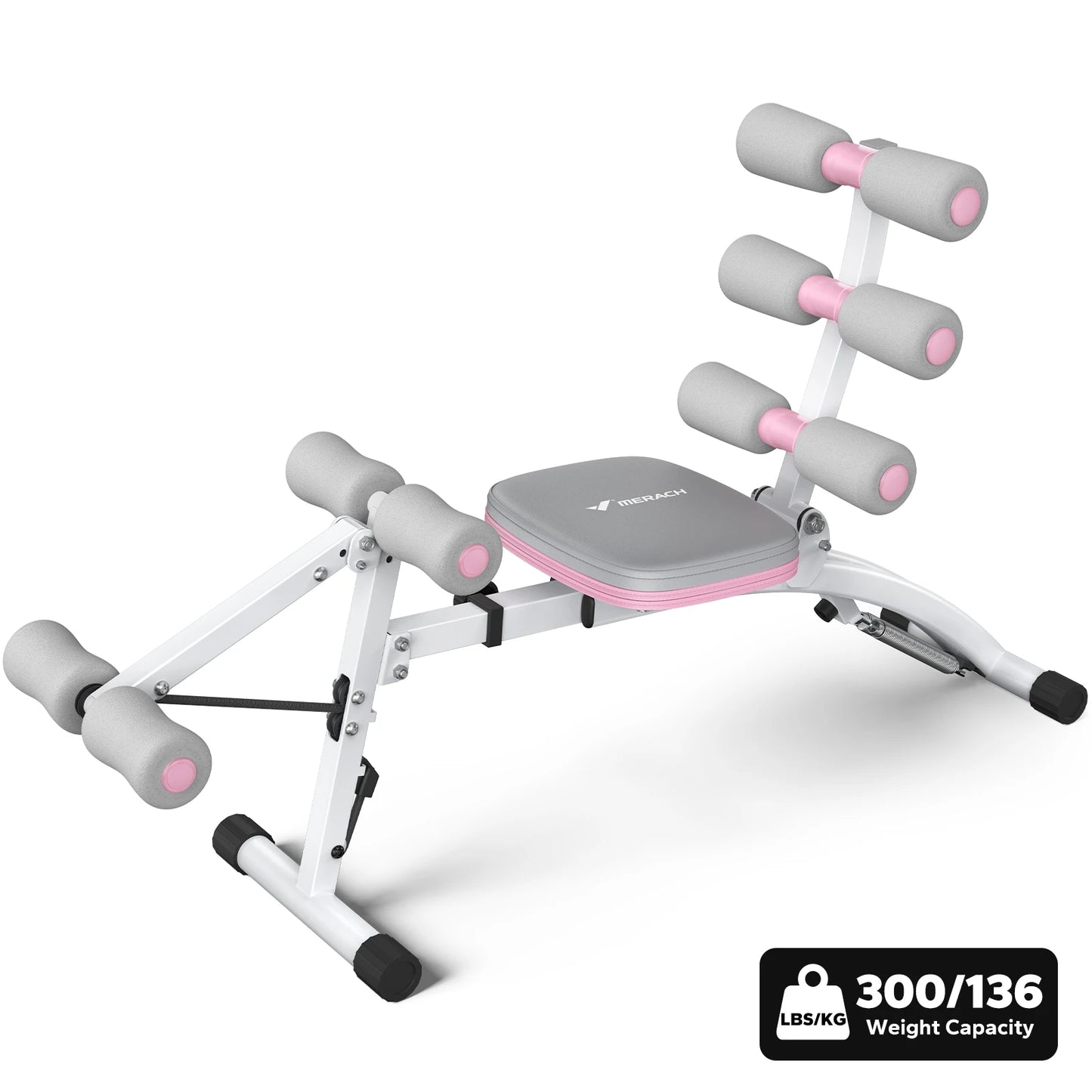MERACH Ab Machine Multi Functional Adjustable Ab Trainer Home Gym