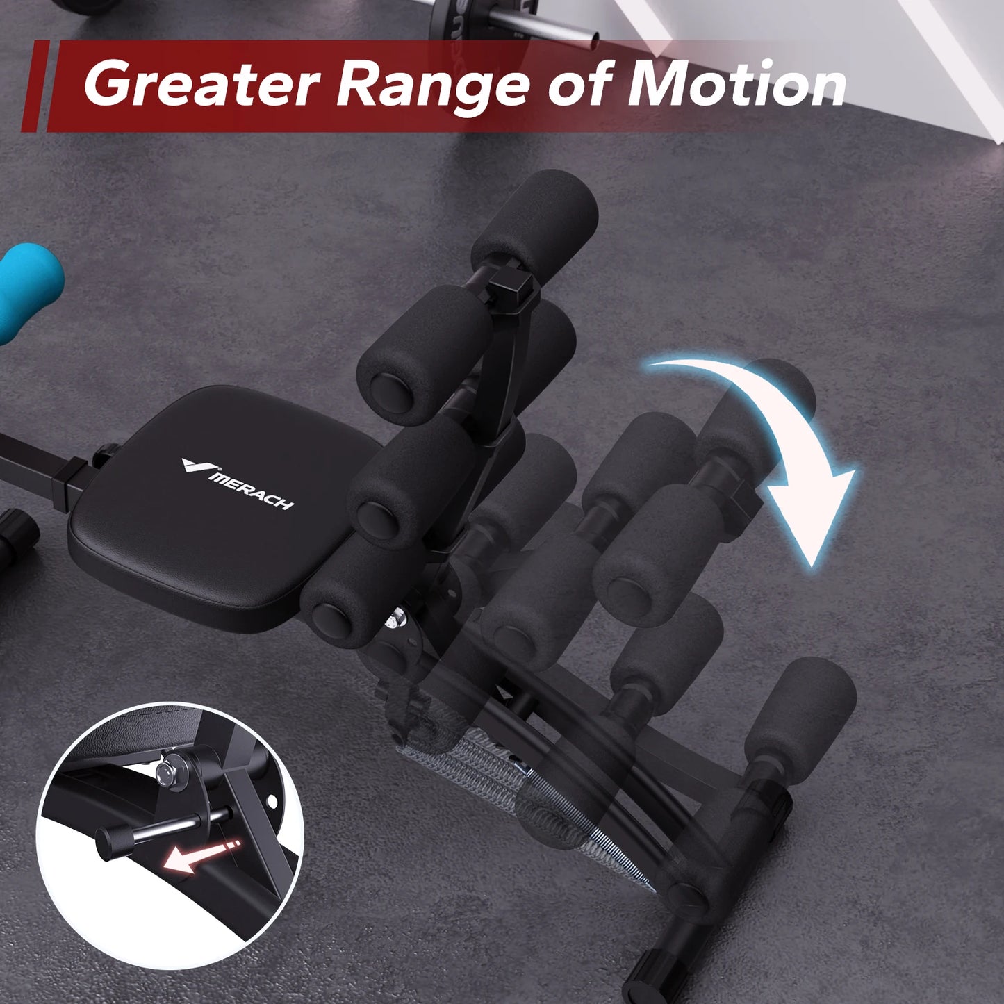 MERACH Ab Machine Multi Functional Adjustable Ab Trainer Home Gym