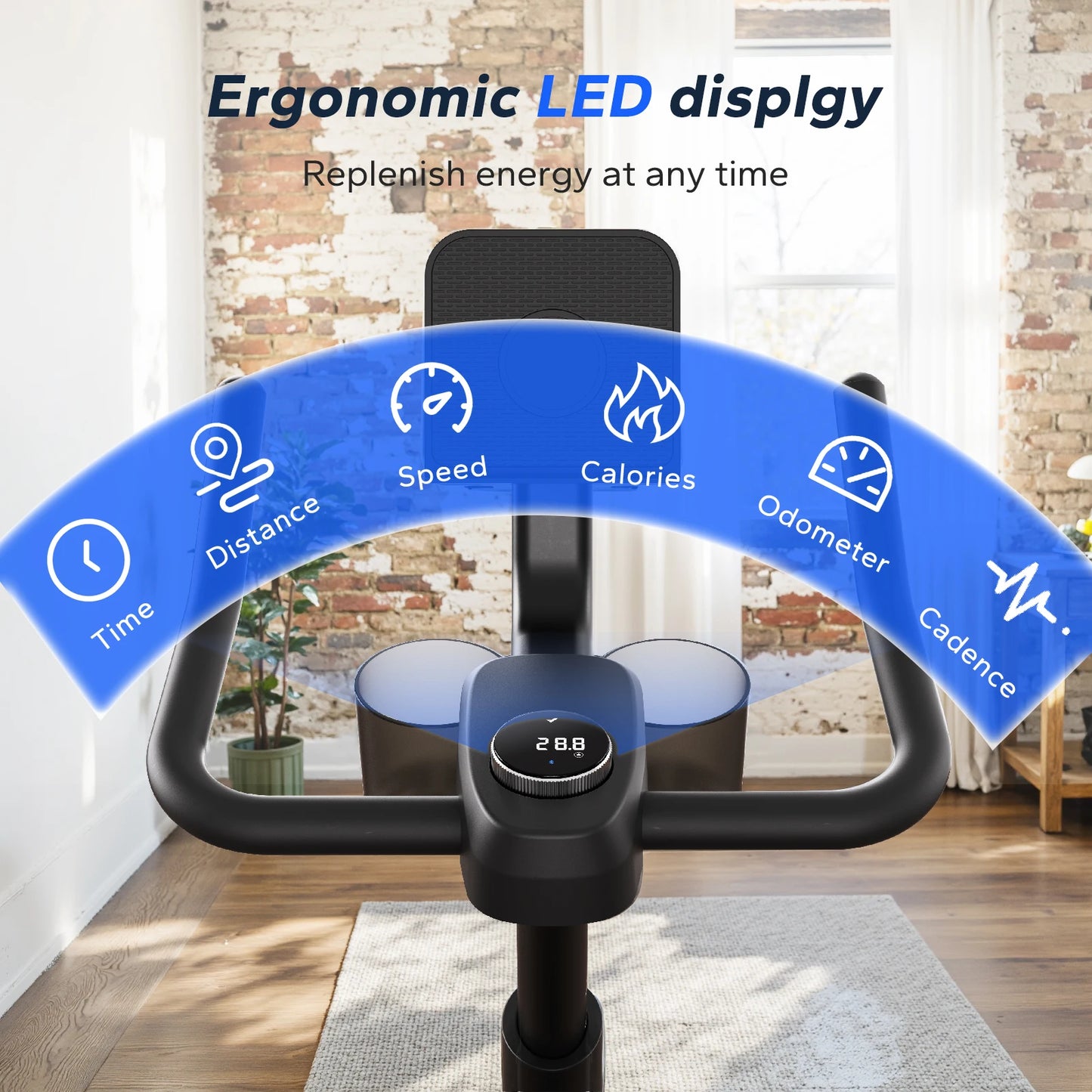 MERACH Magnetic Indoor Bike With App And Low Noise Cycling