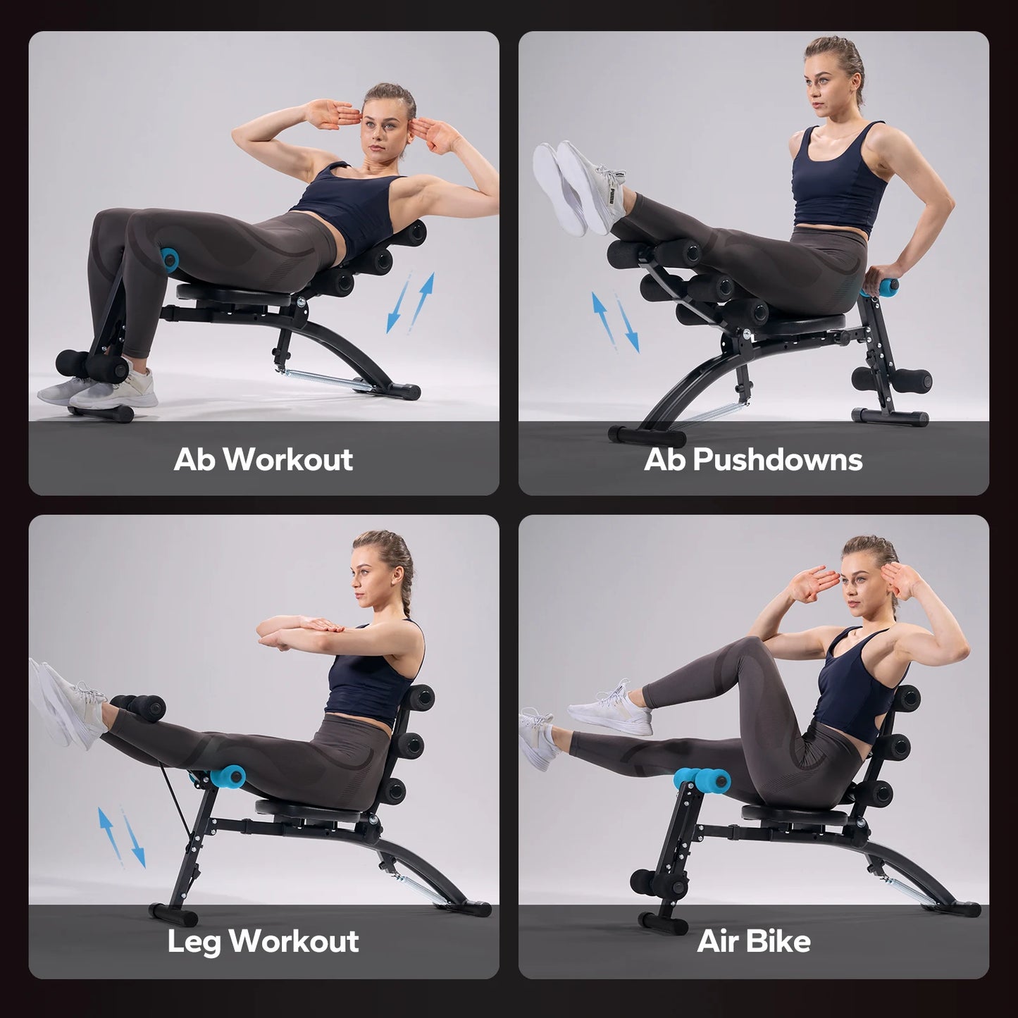 MERACH Ab Machine Multi Functional Adjustable Ab Trainer Home Gym