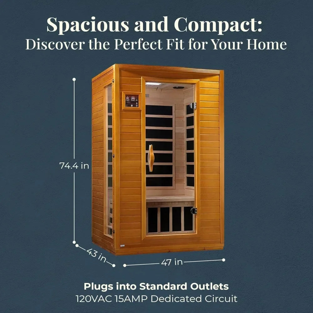 Andora Far Infrared Sauna Canadian Hemlock Wood Low EMF