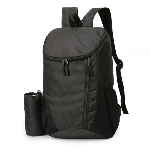 Latest Outdoor Sports Portable Backpack with Bottle Holder Large Capacity Fitness Travel Hiking Day Bag Suitable for Both Men