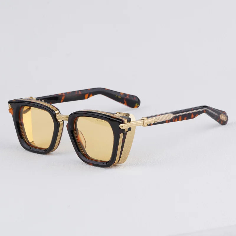 JMM Retro Thick Frame Square 10th Anniversary Limited Sunglasses Designer Tortoiseshell UV400 Vintage High Quality Sunglasses