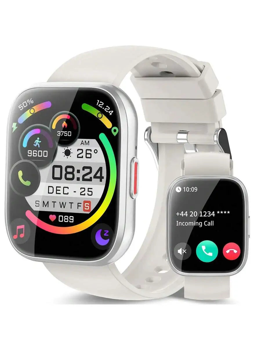 Csasan Smart Watch For Men Women Bluetooth Call, 1.85" HD Touch Screen Fitness Watch With Sleep Heart Rate Monitor, 112+ Sports