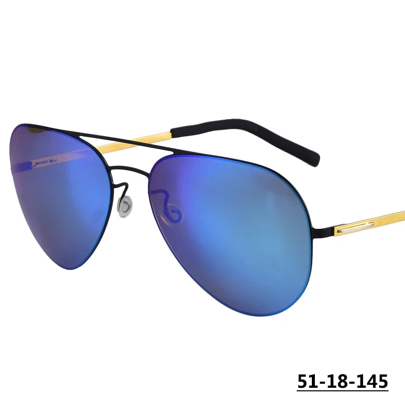 Fahion Pilot Sunglasses Men Women Polarized Sun Glasses Eyeglasses Fishing Driving Goggle Anti Glare Shade Double-beam Eyewear