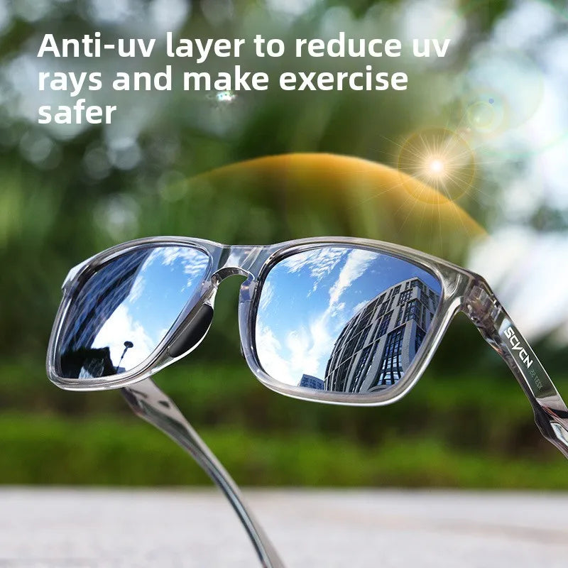 SCVCN Polarized Outdoor Sunglasses Anti-UV Anti-Glare Cycling Driving Fishing Sports Eyewear Unisex