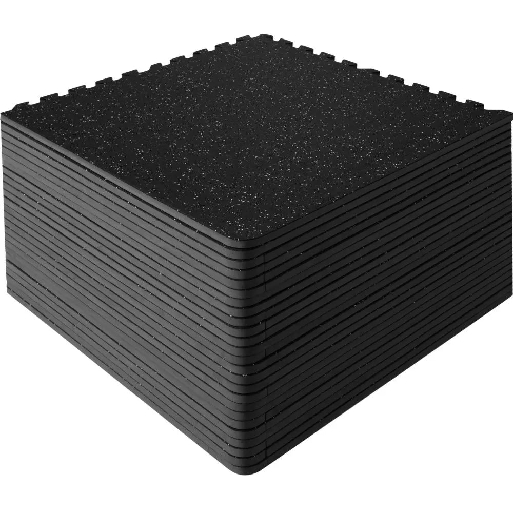 25 PCS 1/2 inch Thick RV Floor Mats, 24" x 24" EVA Foam & Rubber Top Interlocking Workout Floor Mats with 100 sq.ft Coverage