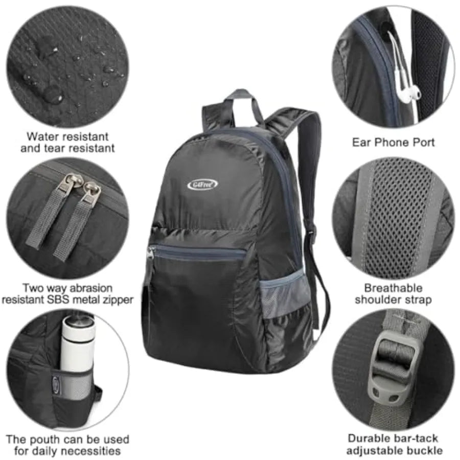 20L Lightweight Packable Backpack Travel Hiking Daypack Foldable Backpack for Men Women
