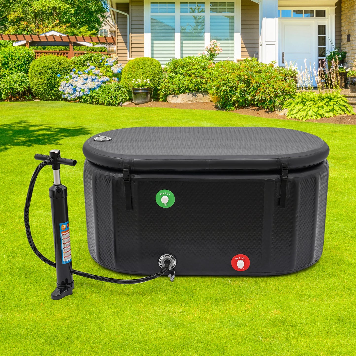 Ice Bath Tub for Athletes,97.74 Gal  Multiple Layered Portable Outdoor Cold Plunge Tub, Cold Plunge for Family,Gyms,Indoor