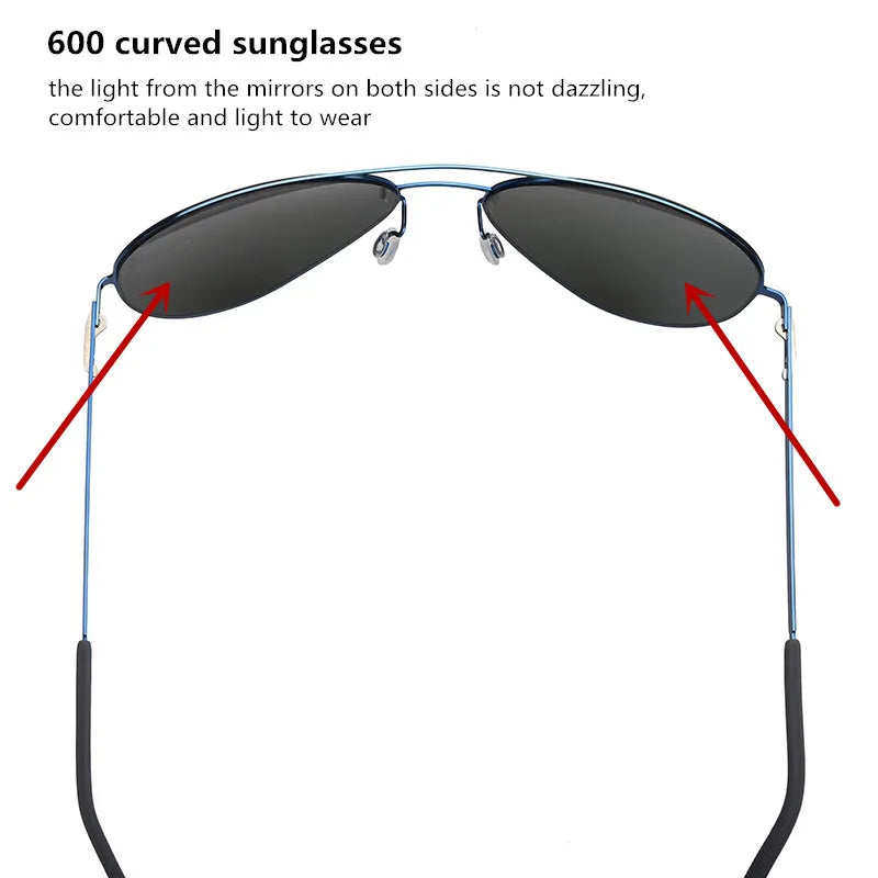 Fahion Pilot Sunglasses Men Women Polarized Sun Glasses Eyeglasses Fishing Driving Goggle Anti Glare Shade Double-beam Eyewear