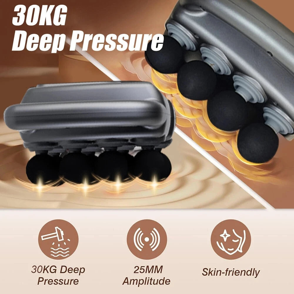 16-Speed Fascia Gun, 9 Modes 99 Levels Intensity Adjustment, 66LB Deep Tissue Percussion Massager, 90 Minute Working Time, 2000mhA Massage Gun Ideal for Shoulders, Legs, Feet, And Body