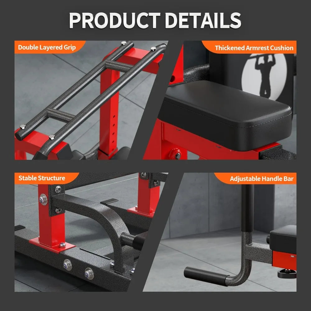SogesHome Adjustable Pull Up Bar & Dip Station, Heavy Duty 330LB Capacity Multifunctional Home Gym Fitness