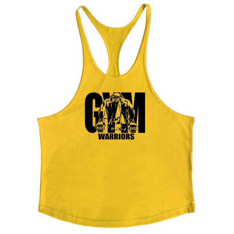 Cotton Breathable Sleeveless Gym Tank Top for Mens Workout
