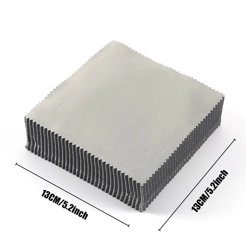 10/20/30PCS 5.12*5.12inch Eyeglasses Cleaning Cloth Needle Three Gray Brushed Eyeglasses Cloths Lens Wipes Fiber Goggle Cloths glasses accessories eyeglass cleaner phone cleaner cleaning cloth