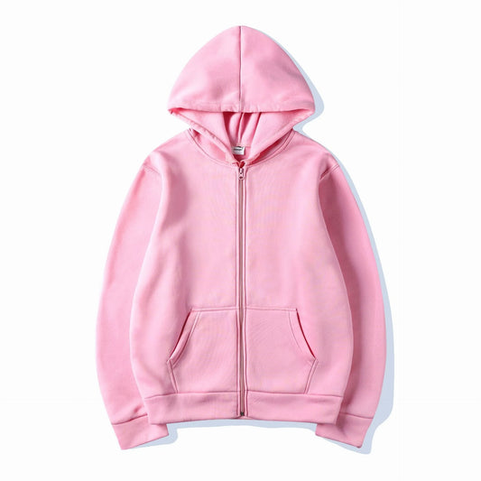 Zipper Hoodies Autumn Winter Men's New Long Sleeve Hooded Sweatshirt Fashion Casual Male Outfit Sportwear Loose Fit Clothes