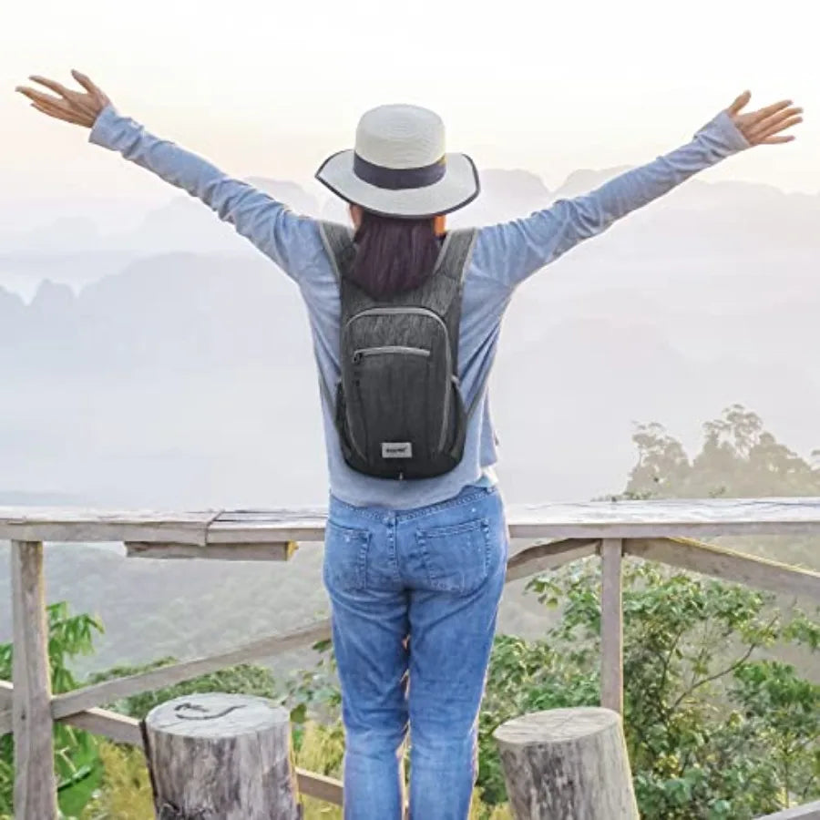 10L/15L Hiking Backpack Lightweight Packable Hiking Daypack Small Travel Outdoor Foldable Shoulder Bag