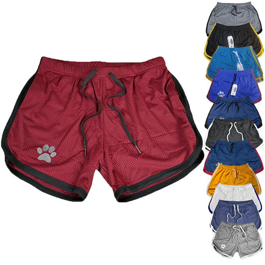 Unisex Breathable Mesh Gym Shorts Polyester For Running And Workout