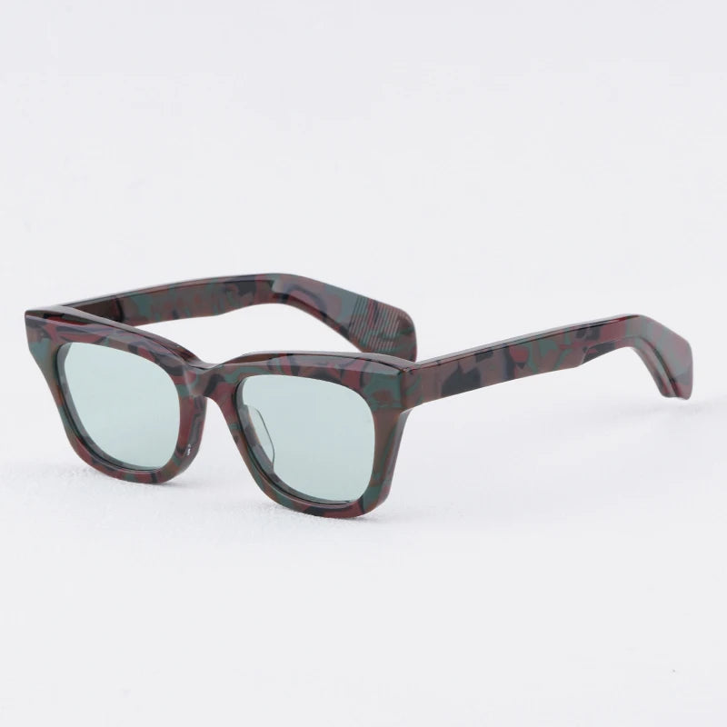 JMM DEALAN-EPOXY Limited Edition Square Women Sunglasses Vintage Craft  Eyeglasses Acetate High Quality Uv400 Glasses With Rivet