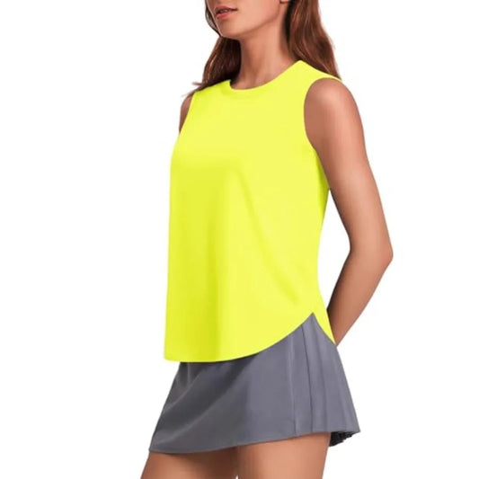 Women Yoga Tank Top UPF 50 Quick Dry Sleeveless Athletic