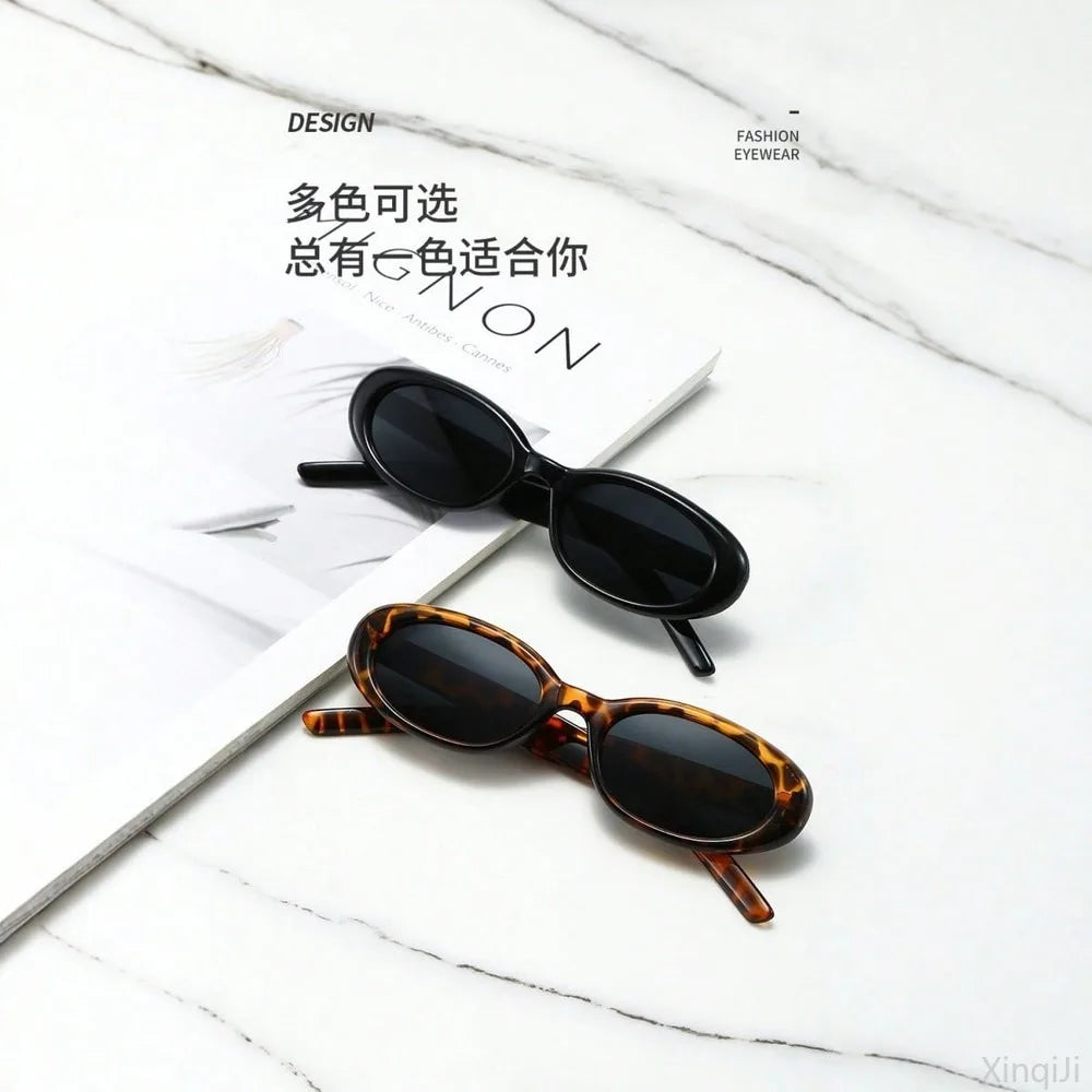 New Fashion Oval Frame Sunglasses Unisex UV400 Protective Retro Sunglasses for Men and Women