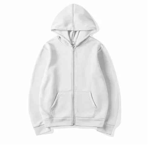Zipper Hoodies Autumn Winter Men's New Long Sleeve Hooded Sweatshirt Fashion Casual Male Outfit Sportwear Loose Fit Clothes