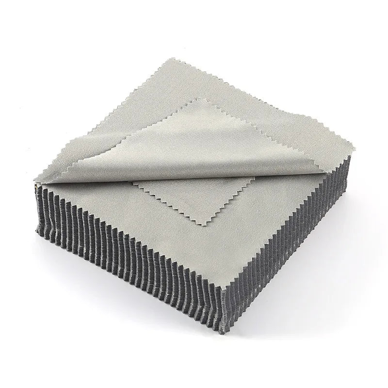 10/20/30PCS 5.12*5.12inch Eyeglasses Cleaning Cloth Needle Three Gray Brushed Eyeglasses Cloths Lens Wipes Fiber Goggle Cloths glasses accessories eyeglass cleaner phone cleaner cleaning cloth