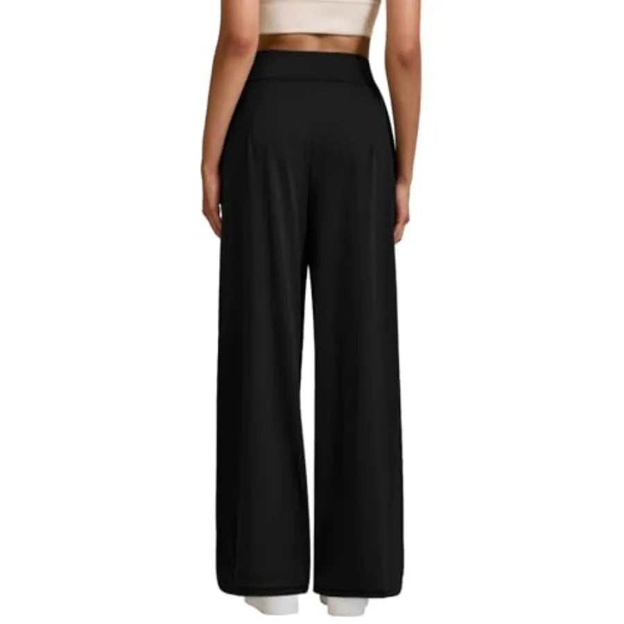 JEKAOYI Womens Wide Leg Yoga Pants High Waist Loose Stretch Casual Lounge Workout Gym Trousers with Pockets