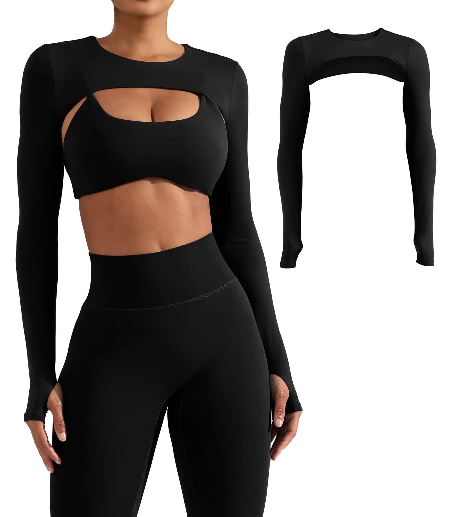1pc Spring/Summer Yoga Dance Shawl, Women Sports Cover Up, Fitness Solid Color Bolero, Workout Wrap Shirt, Cycling Chiffon Shawl, Golf Sun Protection Shawl Sleeve Cover, Women Summer Sporty Shawl With Attached Sleeves