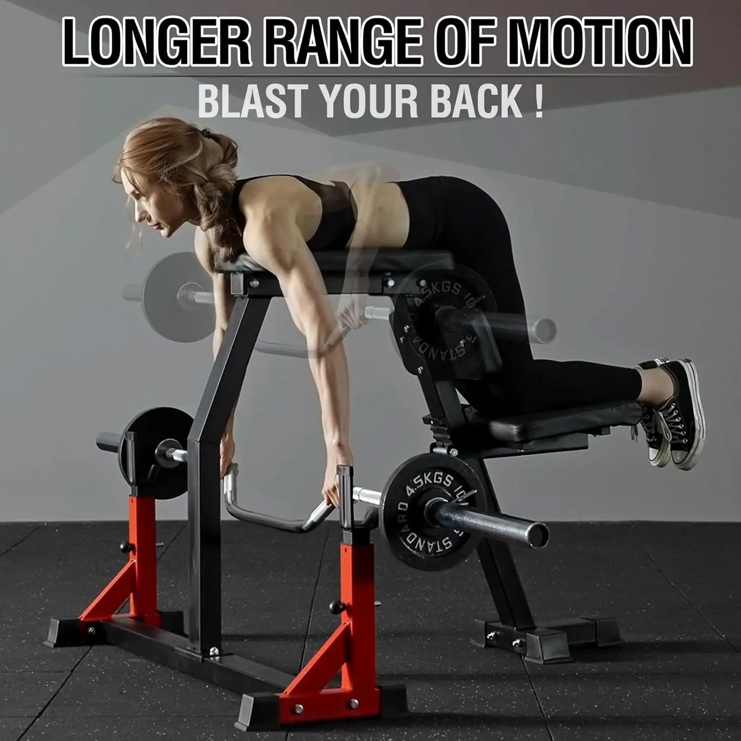 Seal Row Bench, Back Extension Machine Back Machine, with Stationary Bench Combo, Upper Body Workout Equipment for, Customized