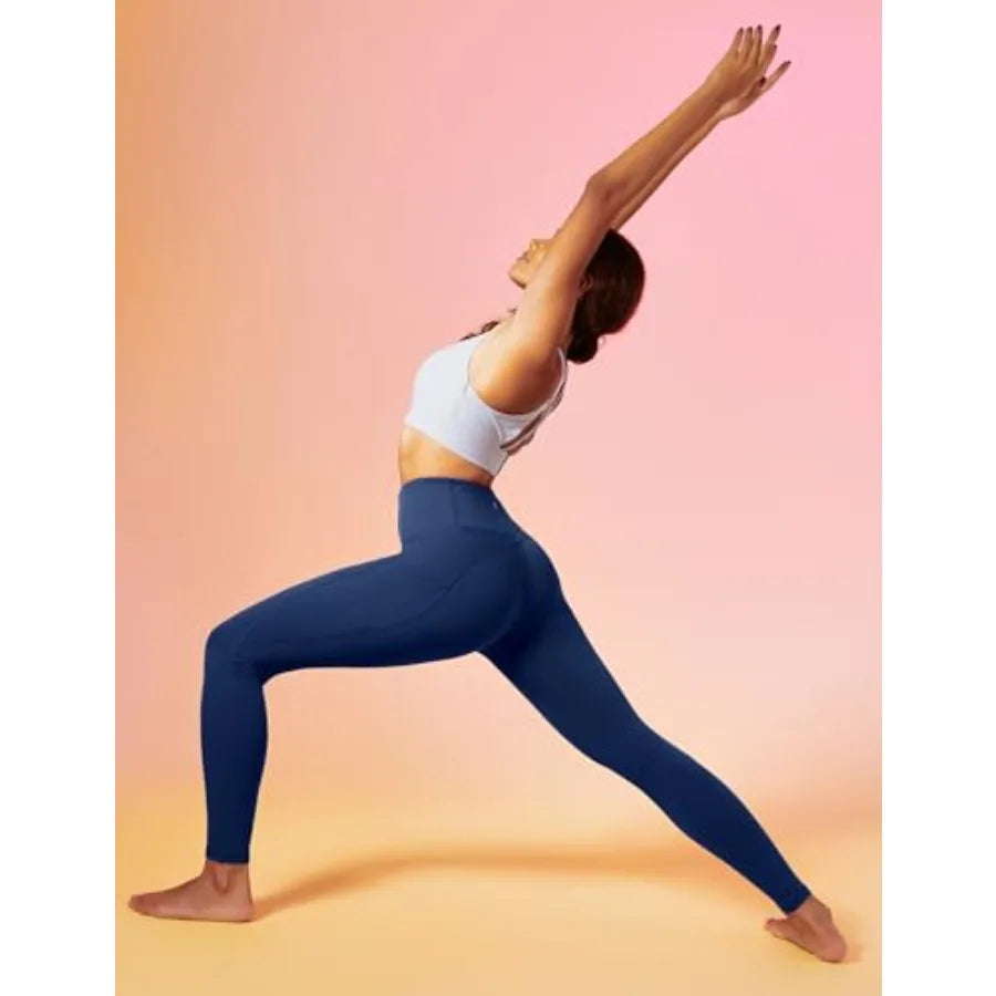 IUGA Leggings with Pockets for Women High Waisted Yoga Pants Women Tummy Control Workout Compression Running Leggings