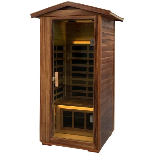 Red Cedar Single Outdoor Sauna Room For Indoor Use