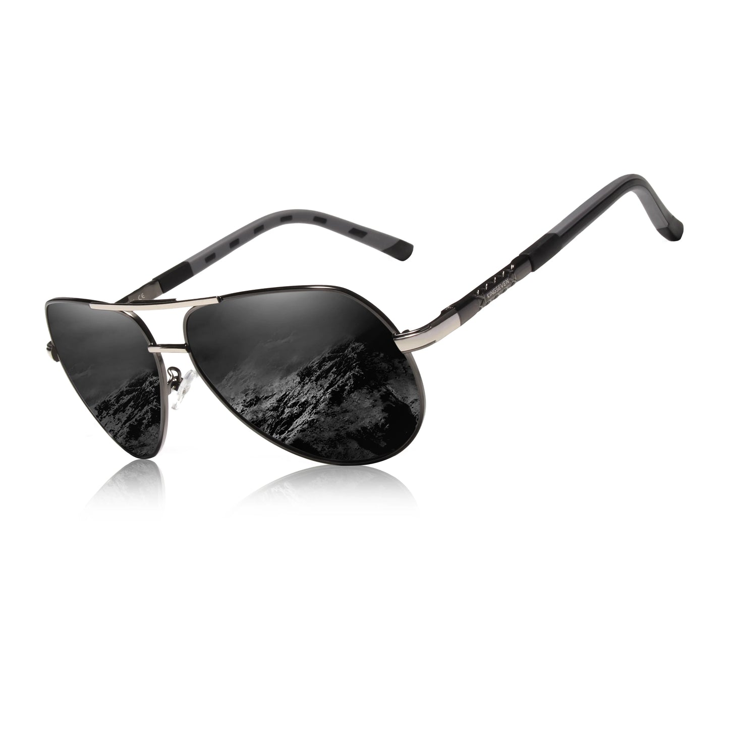 KINGSEVEN Brand Aluminum magnesium Polarized Men Sunglasses High Quality Male Sun Glasses Outdoor Eyewear UV400