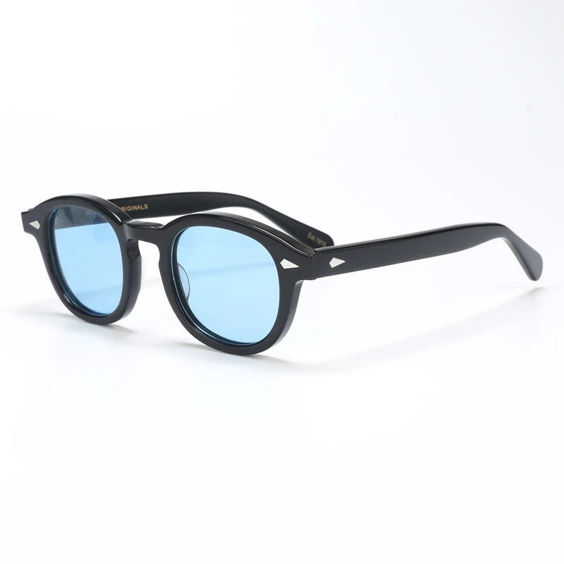 Johnny Depp Polarized Sunglasses Man Round Lemtosh Sun Glasses Woman Luxury Brand Vintage Acetate Frame Night Vision Goggles